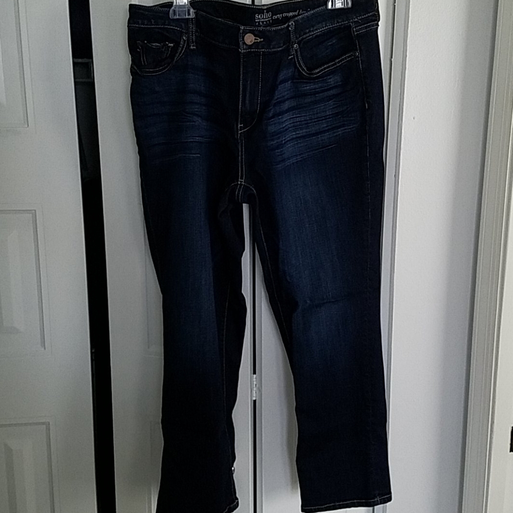 Women's jeans, New York and Company - Curvy Cropped Boyfriend jeans